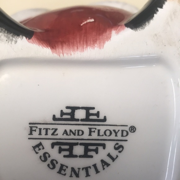 Fitz & Floyd Plaid Santa Candy Jar - Picture 11 of 11